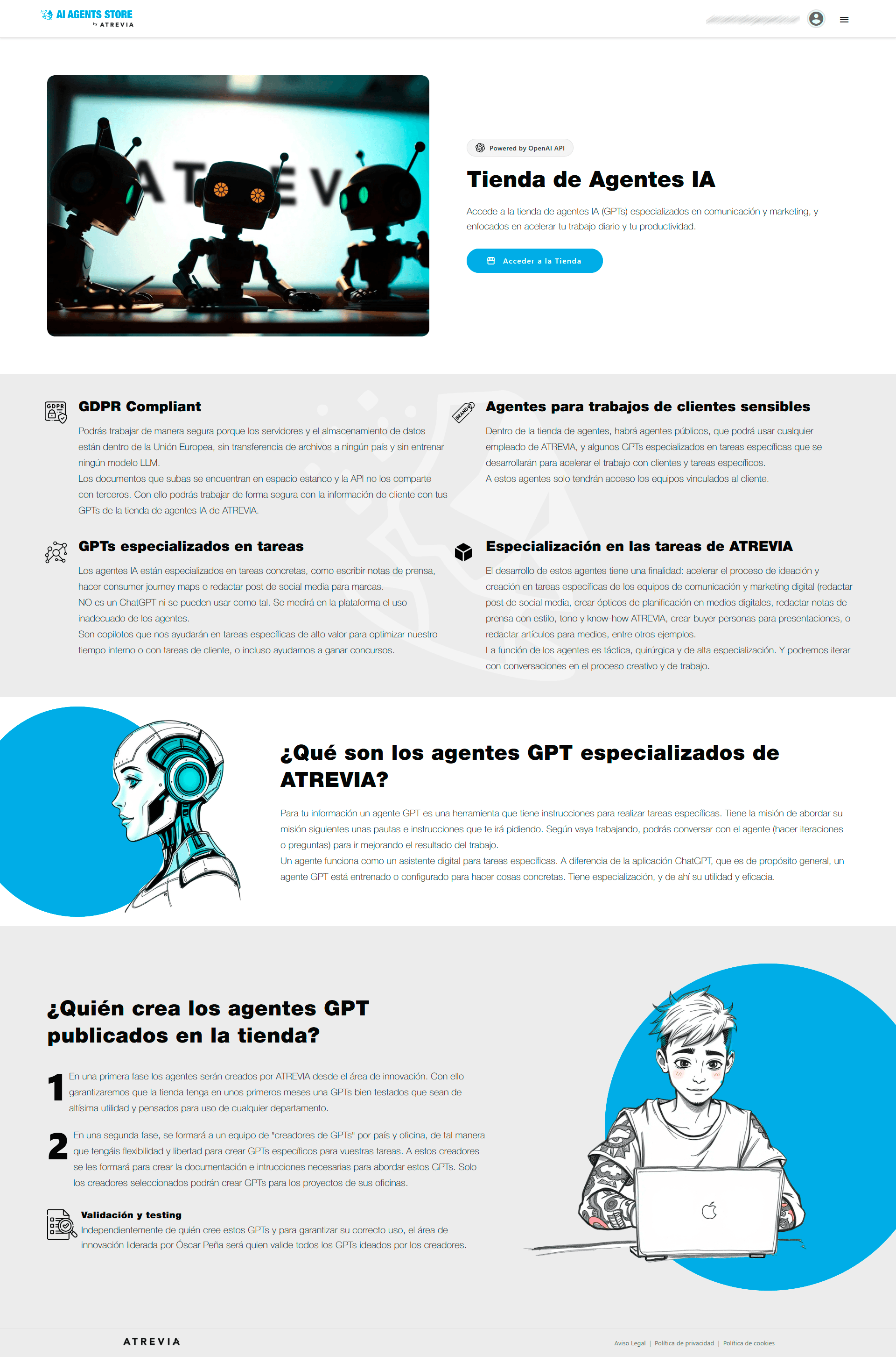 Tienda de Agentes GPT Corporativa